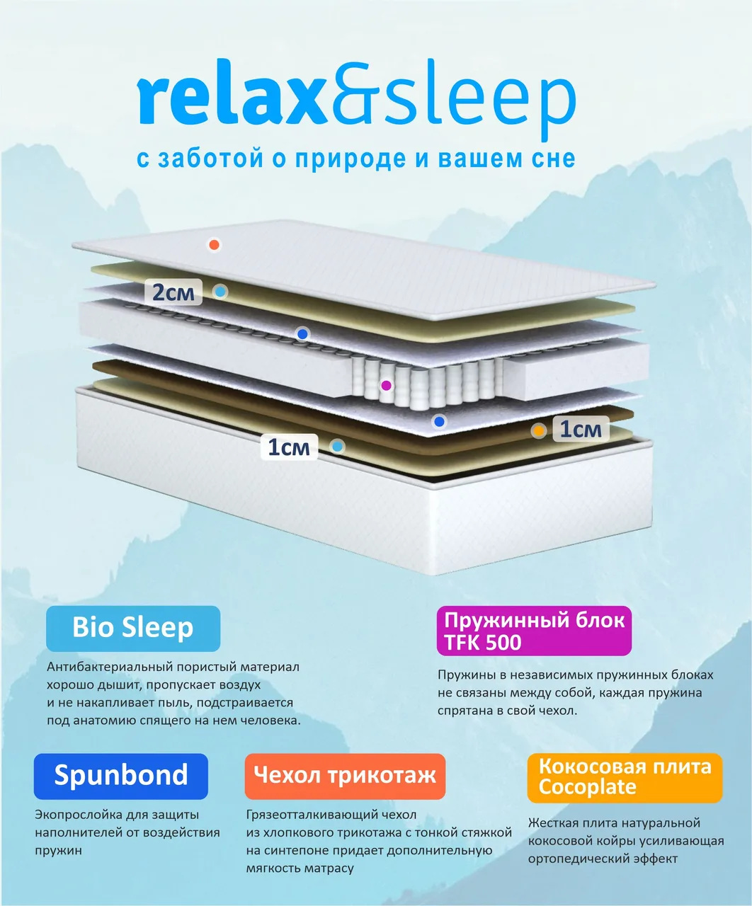 Матрас Relax&Sleep 3th Sweet Dreams